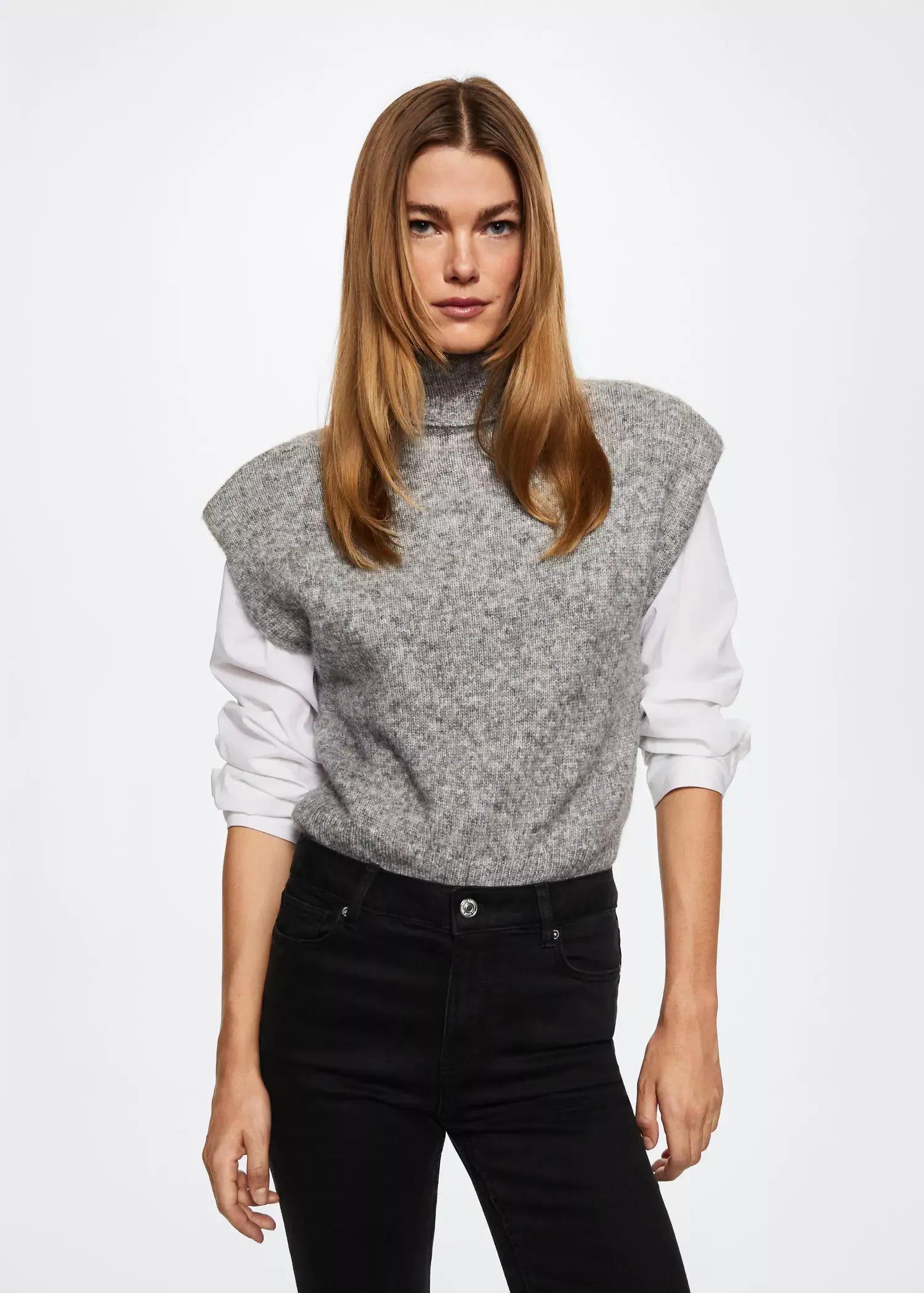 Grey Mid-Rise Flared Jeans, , large image number 8