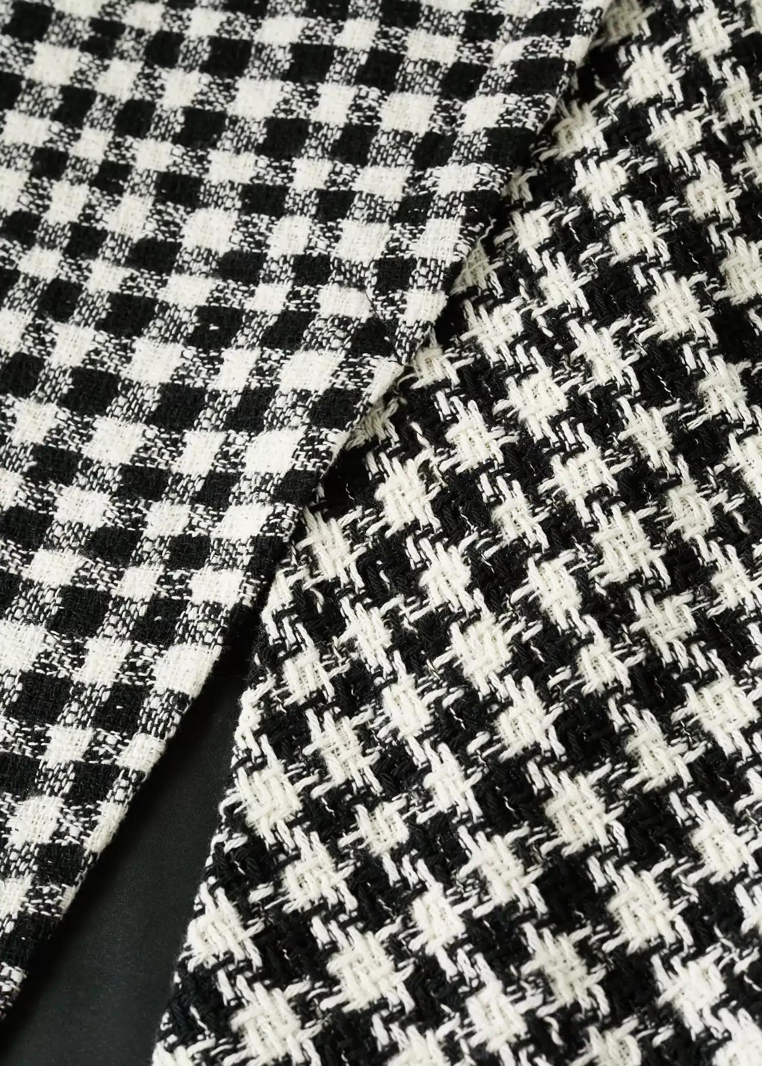 Black Houndstooth Pencil Skirt, , large image number 4