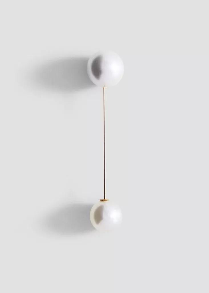 Gold Pearl Brooch, , large image number 0