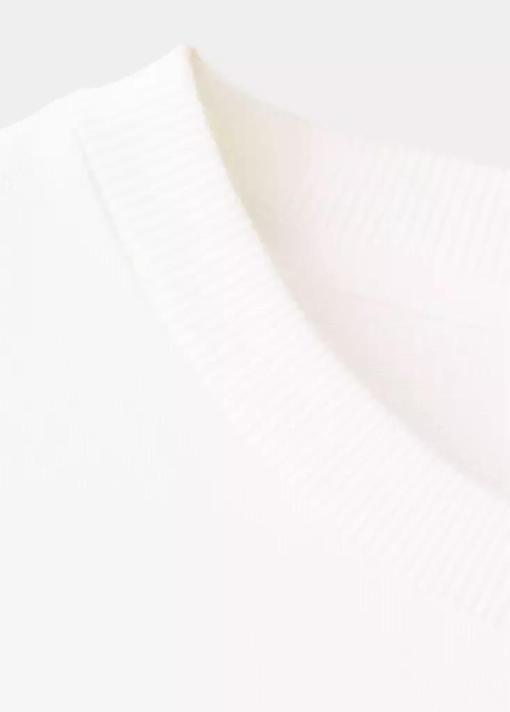 White Printed 100% Cotton Sweatshirt, , large image number 6