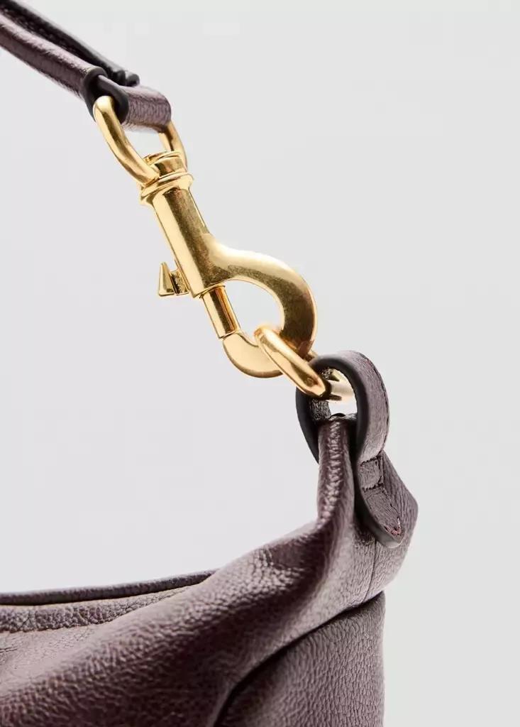 Burgundy Shoulder Bag With Pocket, , large image number 3