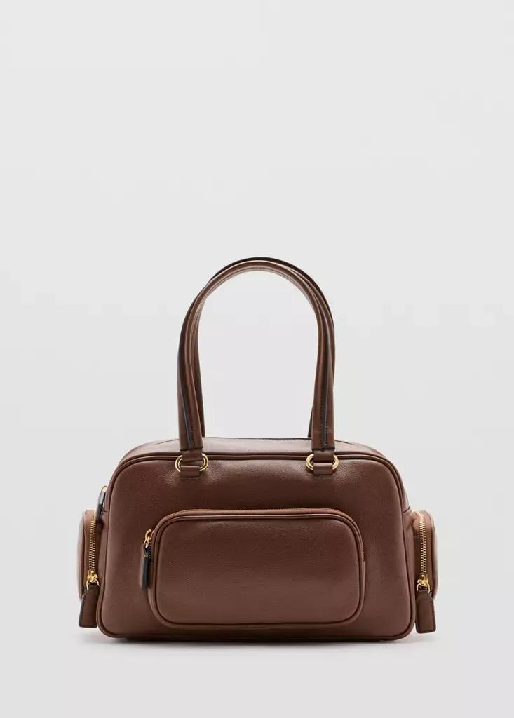 Brown Bowling Bag With Pockets, , large image number 1