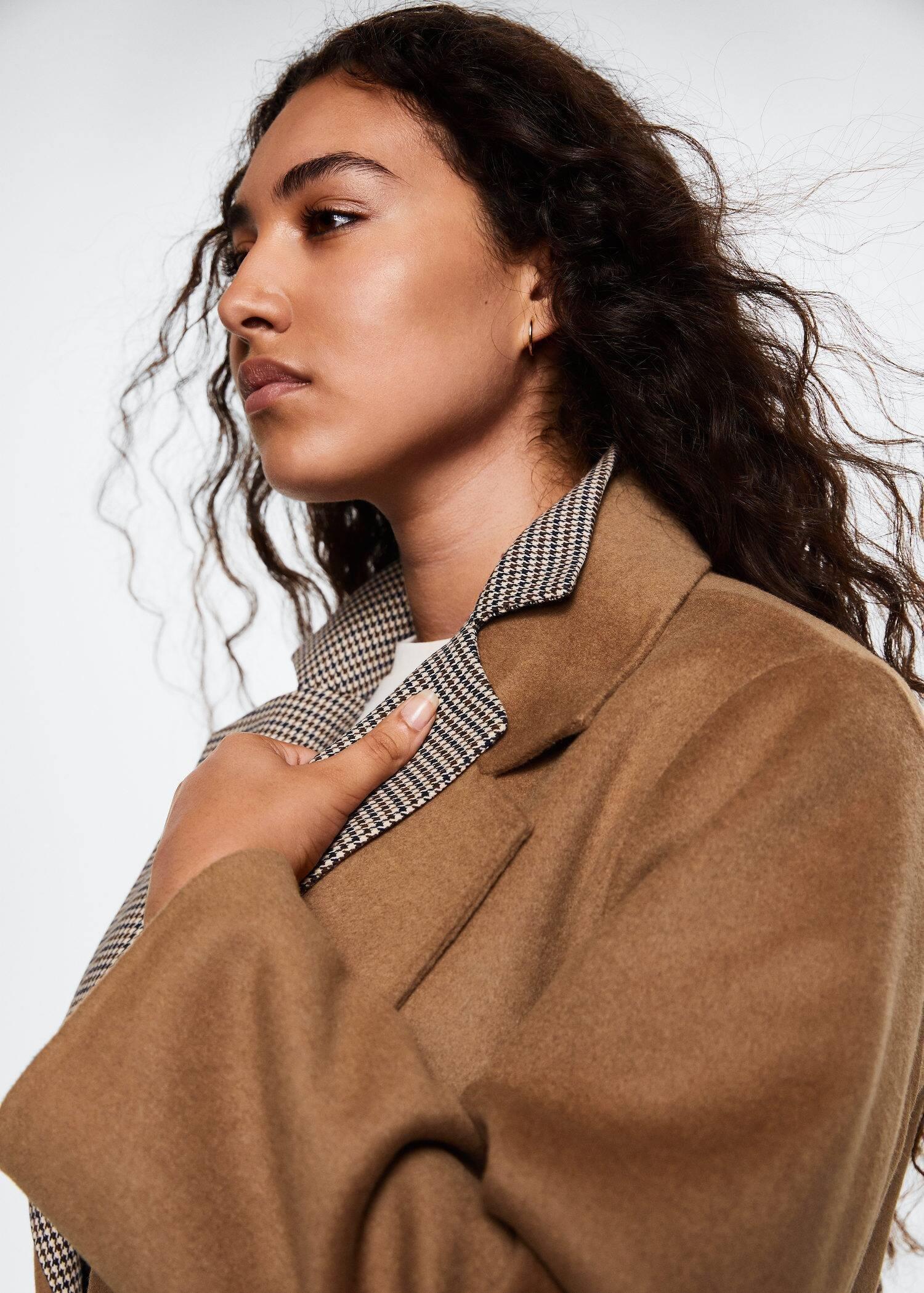 Brown Belt Handmade Coat, , large image number 5