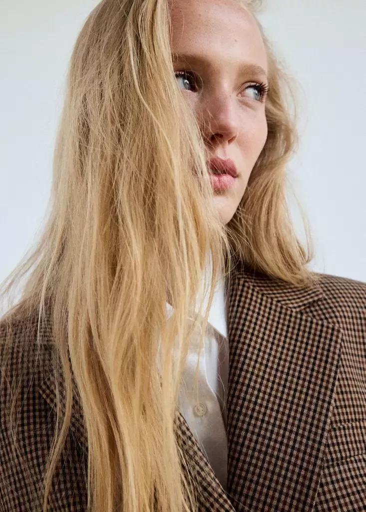 Brown Check-Print Jacket, Medium Brown, medium