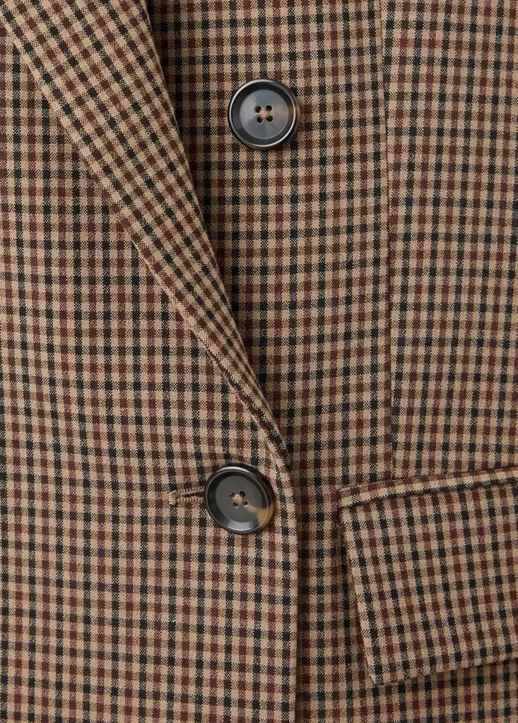 Brown Check-Print Jacket, Medium Brown, large image number 6
