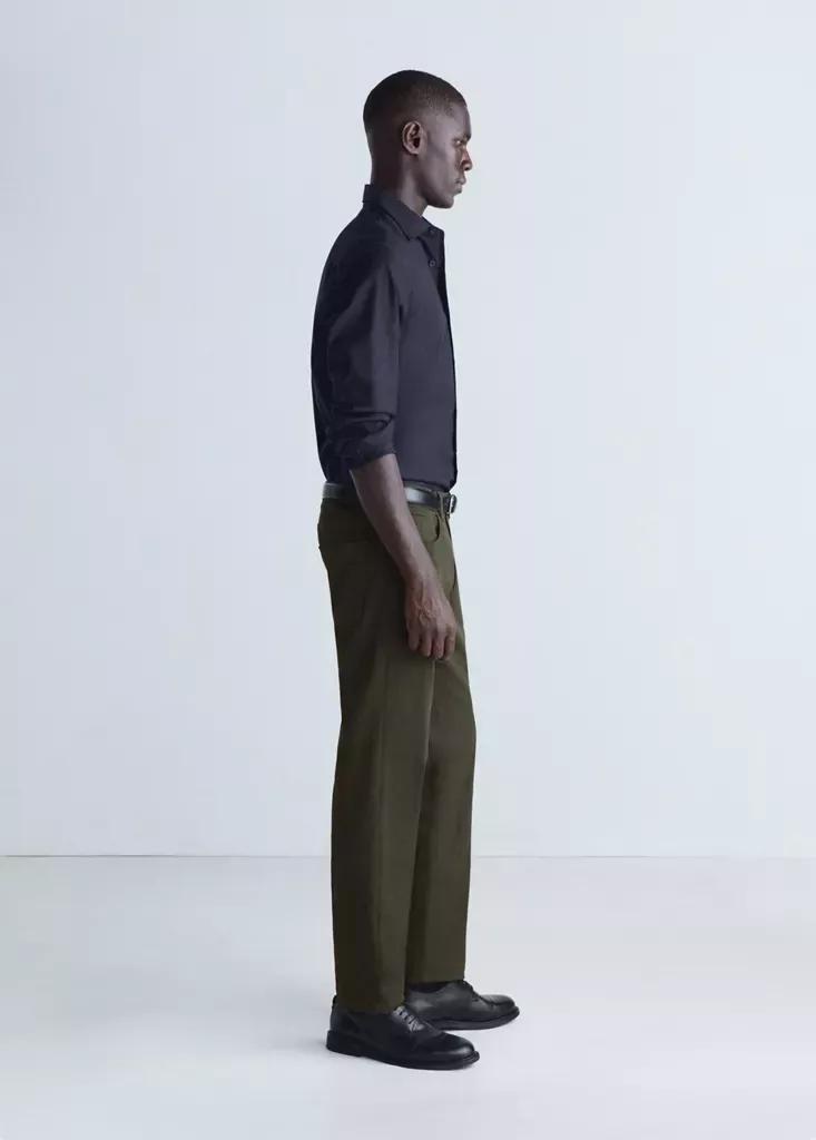 Khaki Regular Fit Thermolite Trousers, Beige - Khaki, large image number 5