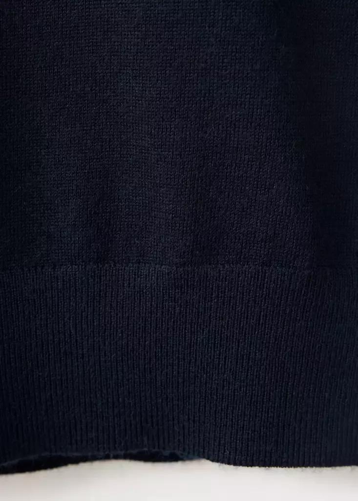 Navy Merino Wool Roll-Neck Jumper, Navy, large image number 7