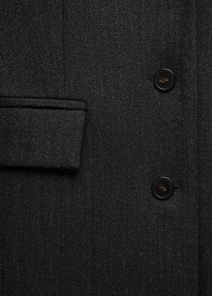 Grey Tailored Wool Coat, Grey, large image number 7