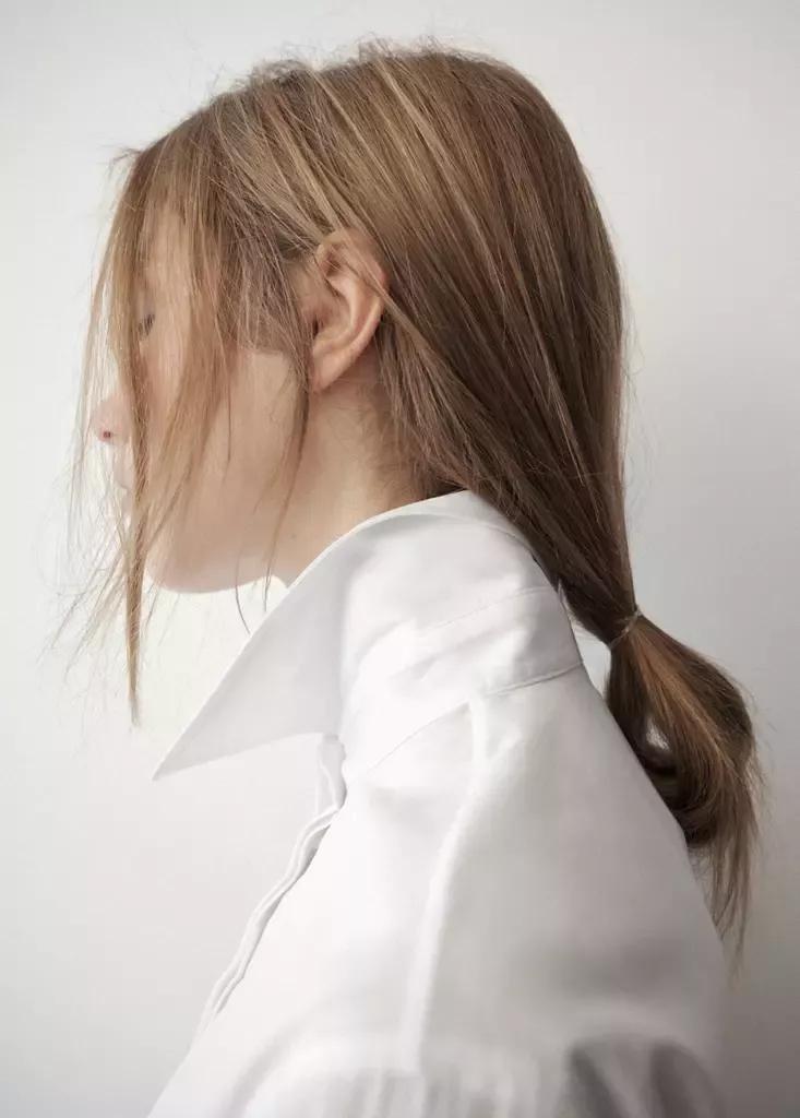 White Fitted Cut Shirt, White, large image number 3