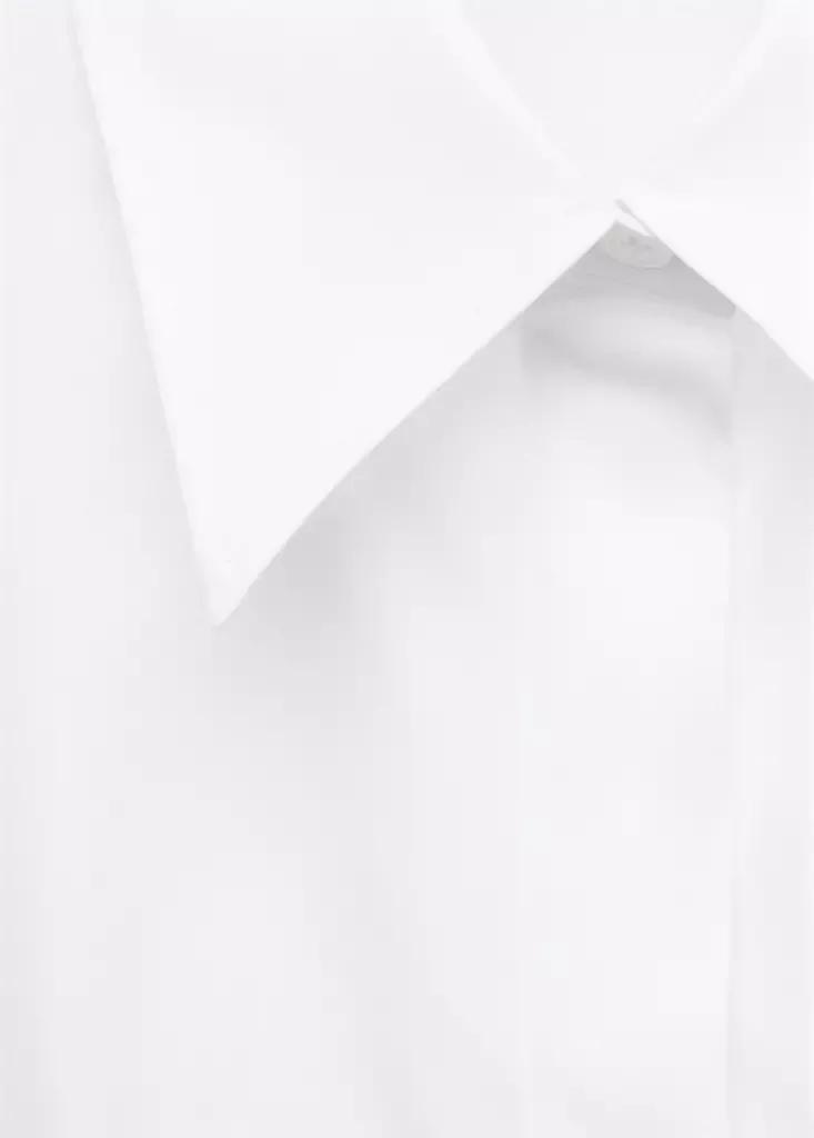 White Fitted Cut Shirt, White, large image number 5