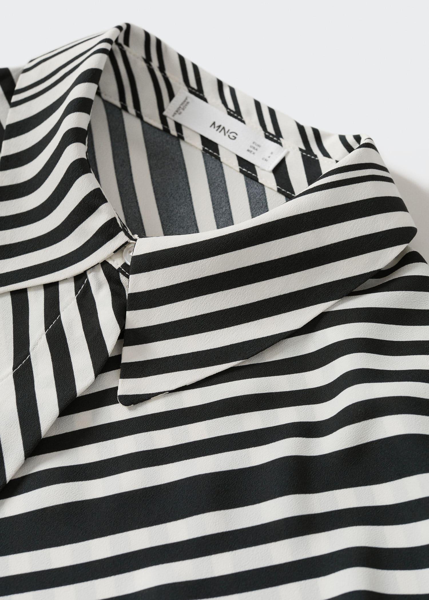 Charcoal Buttoned Flowy Shirt, , large image number 5