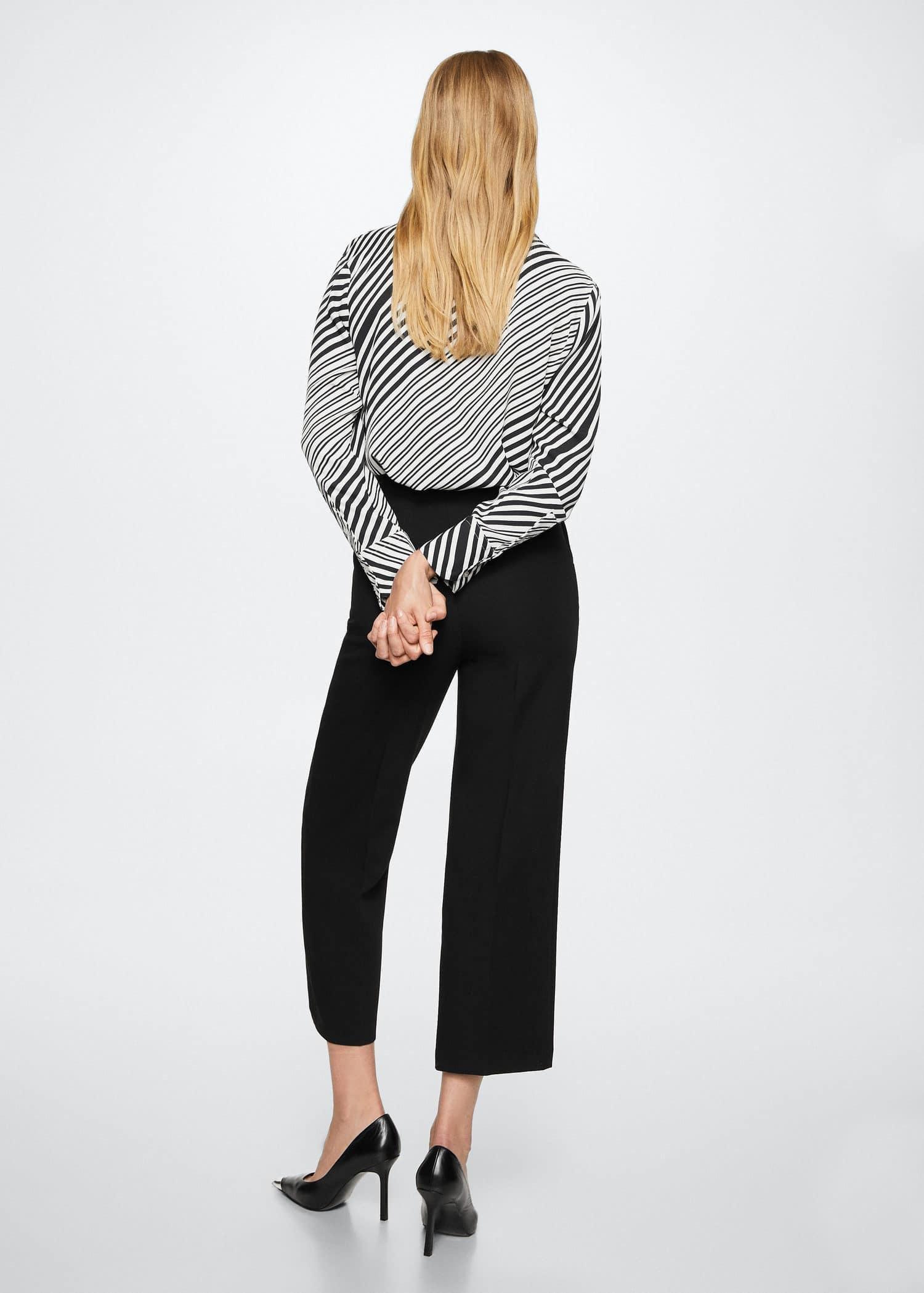 Charcoal Buttoned Flowy Shirt, , large image number 6