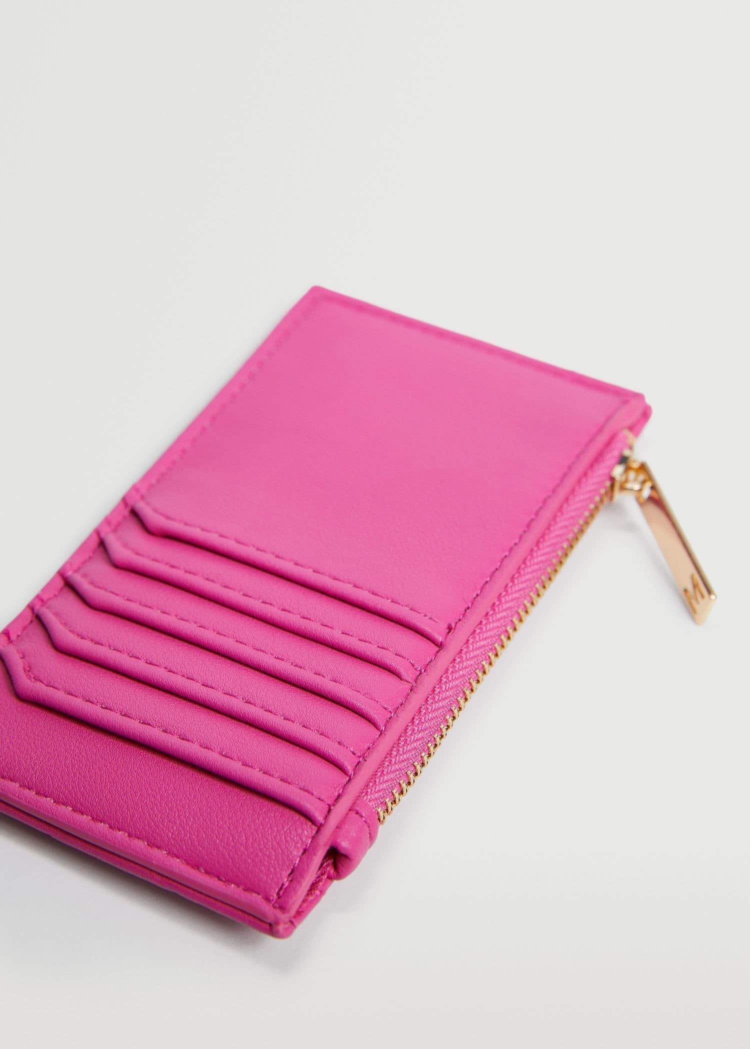 bright pink Quilted cardholder, , large image number 0