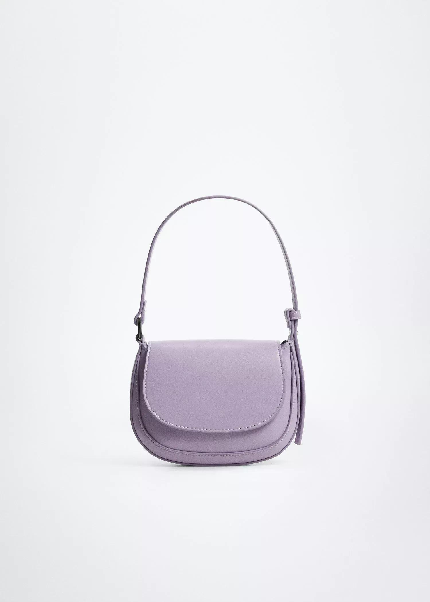 lt-pastel purple Baguette bag with flap, , large image number 0