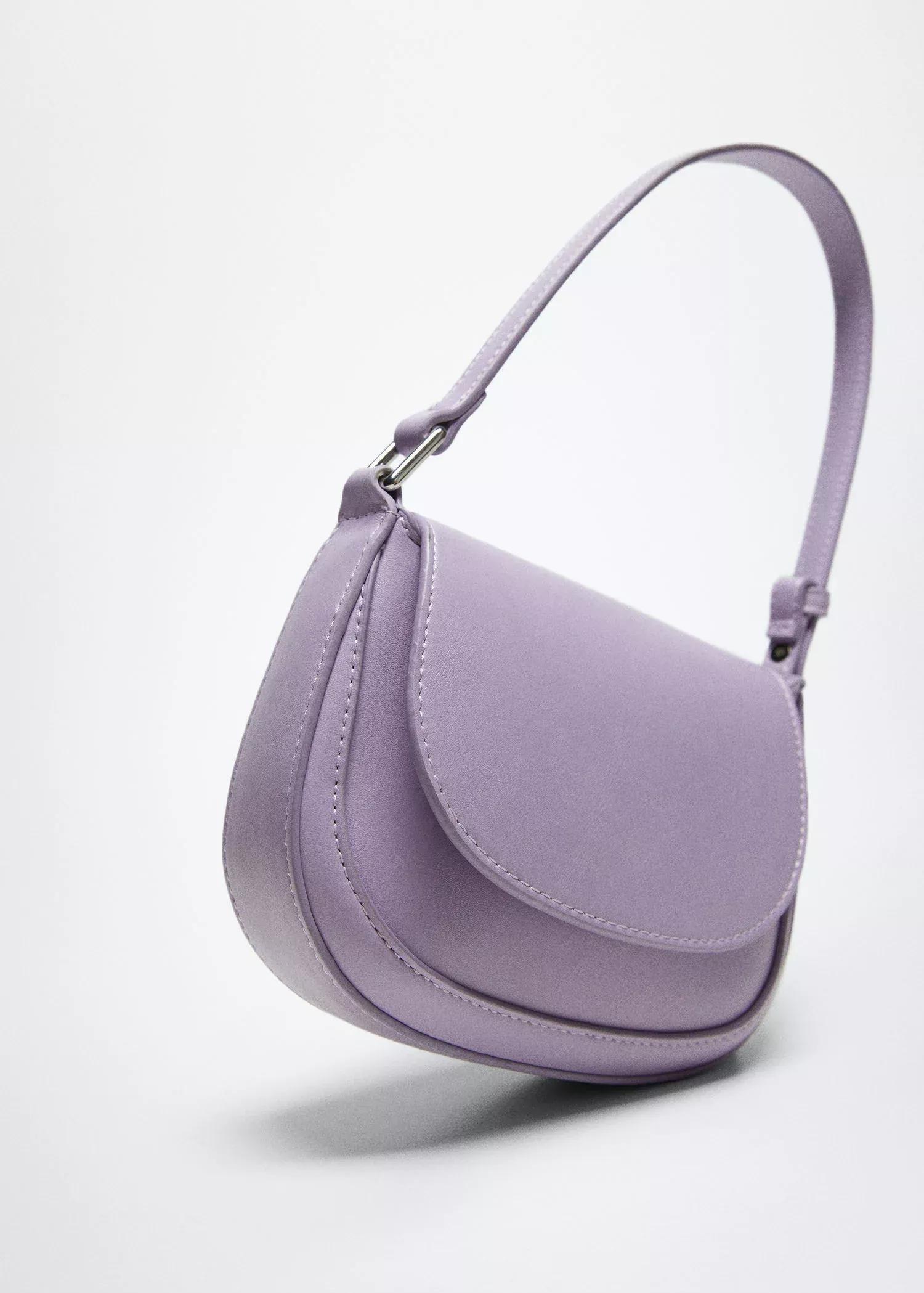 lt-pastel purple Baguette bag with flap, , large image number 1