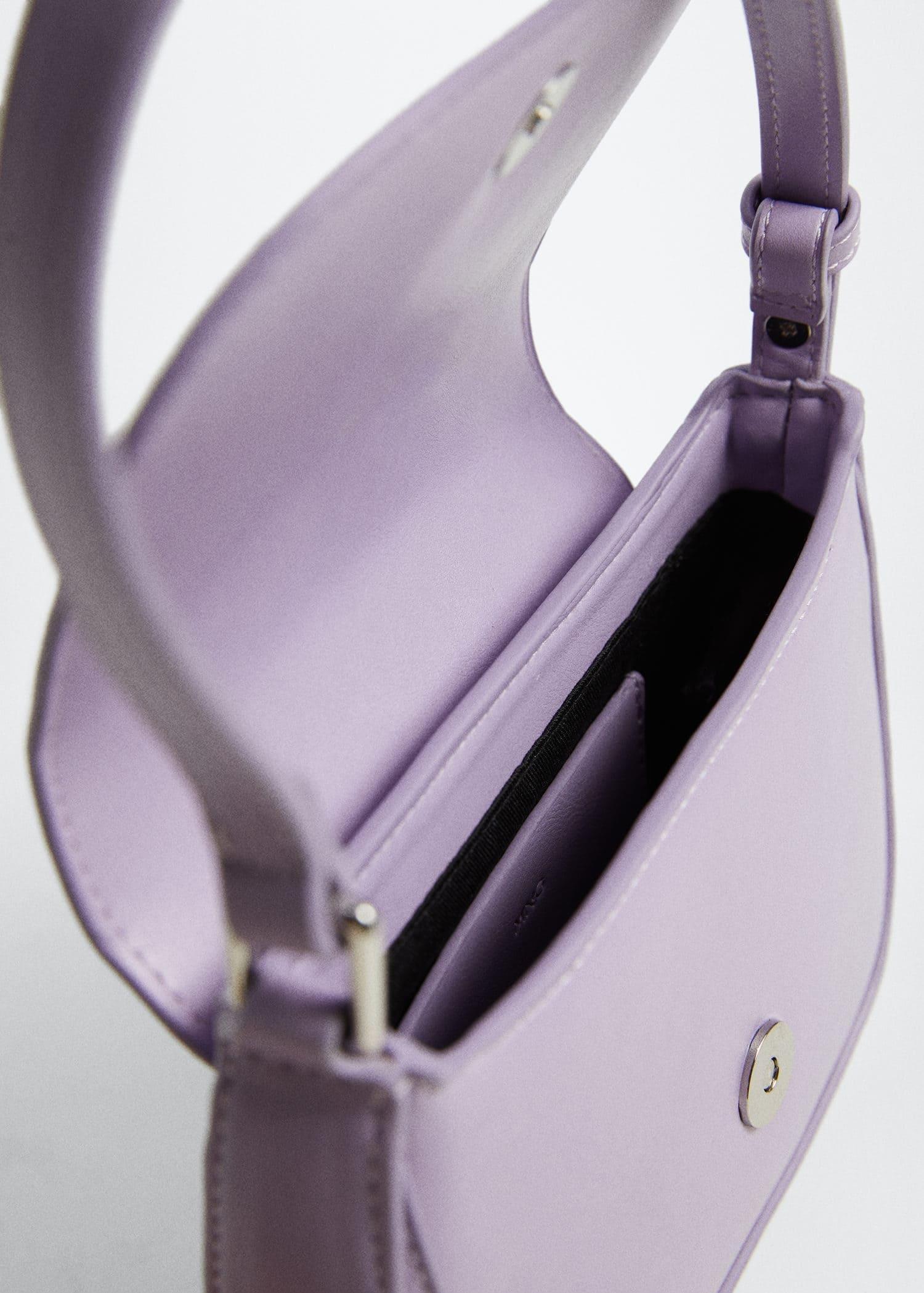 lt-pastel purple Baguette bag with flap, , large image number 2