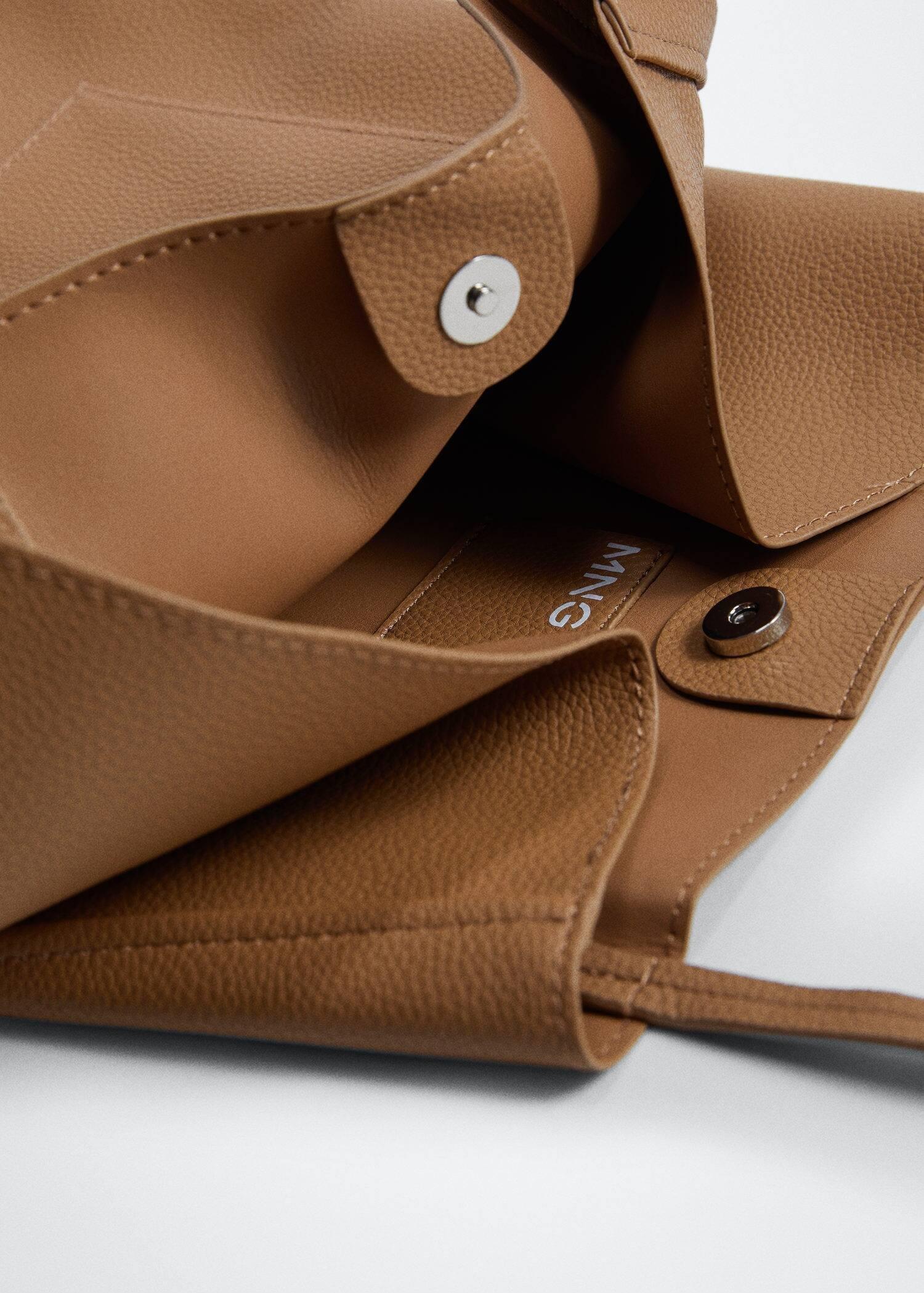 Brown Pocket Shopper Bag, , large image number 2