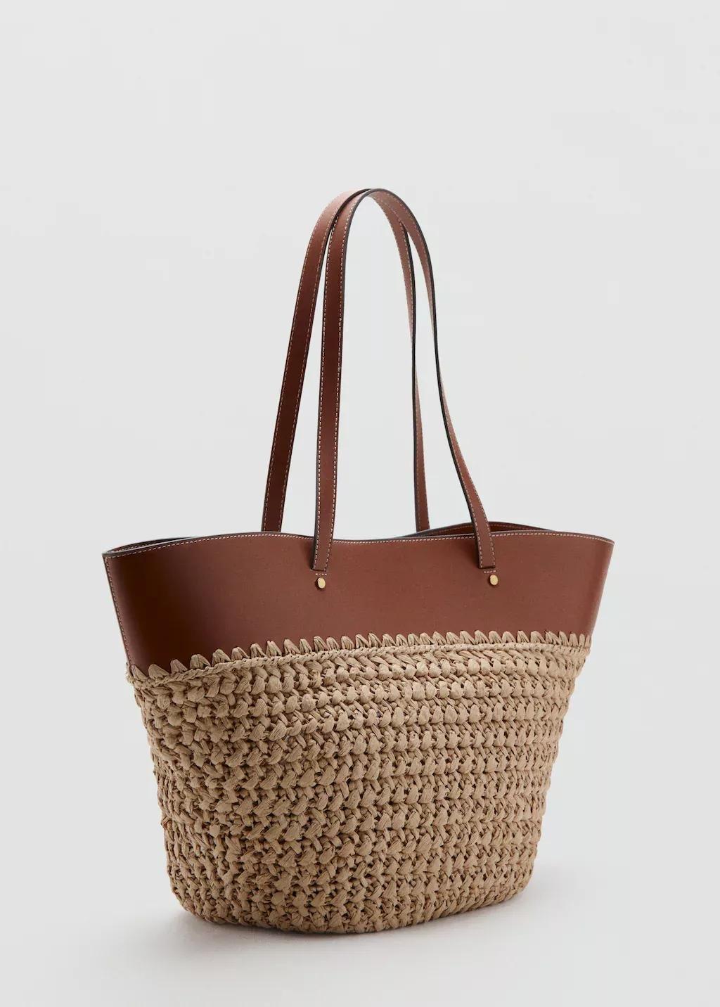 Brown Large Fibre Basket, Medium Brown, large image number 0