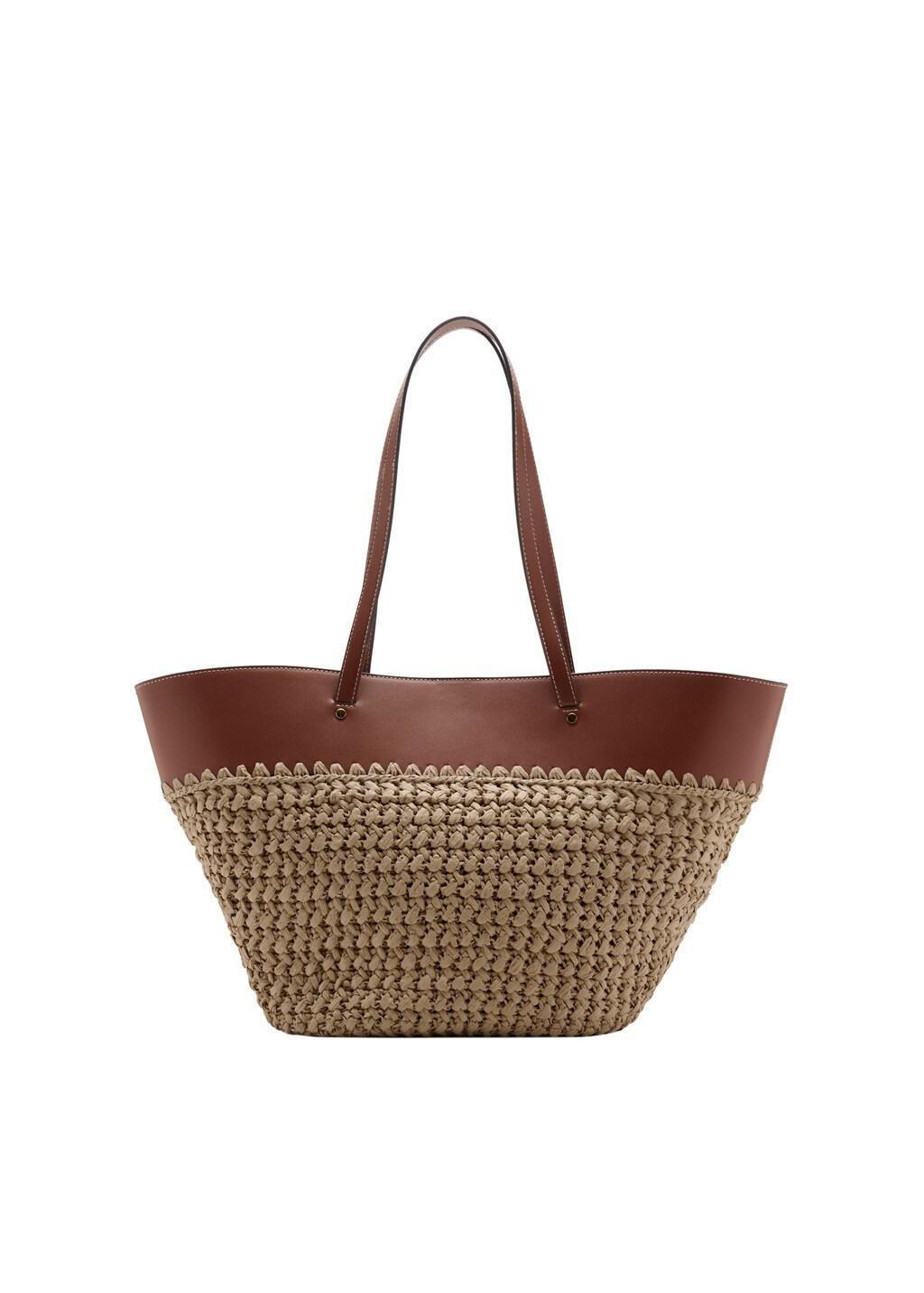 Brown Large Fibre Basket, Medium Brown, large image number 2