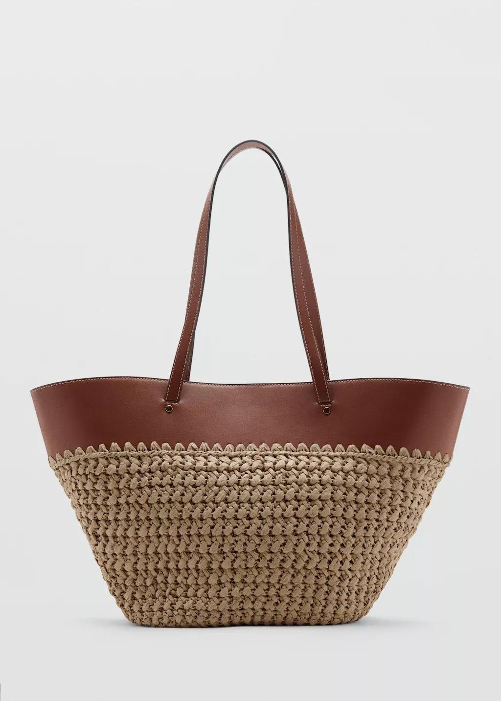 Brown Large Fibre Basket, Medium Brown, large image number 3