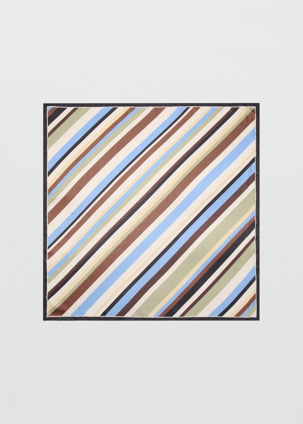 Green Check Printed Scarf, 0201_43, large image number 3