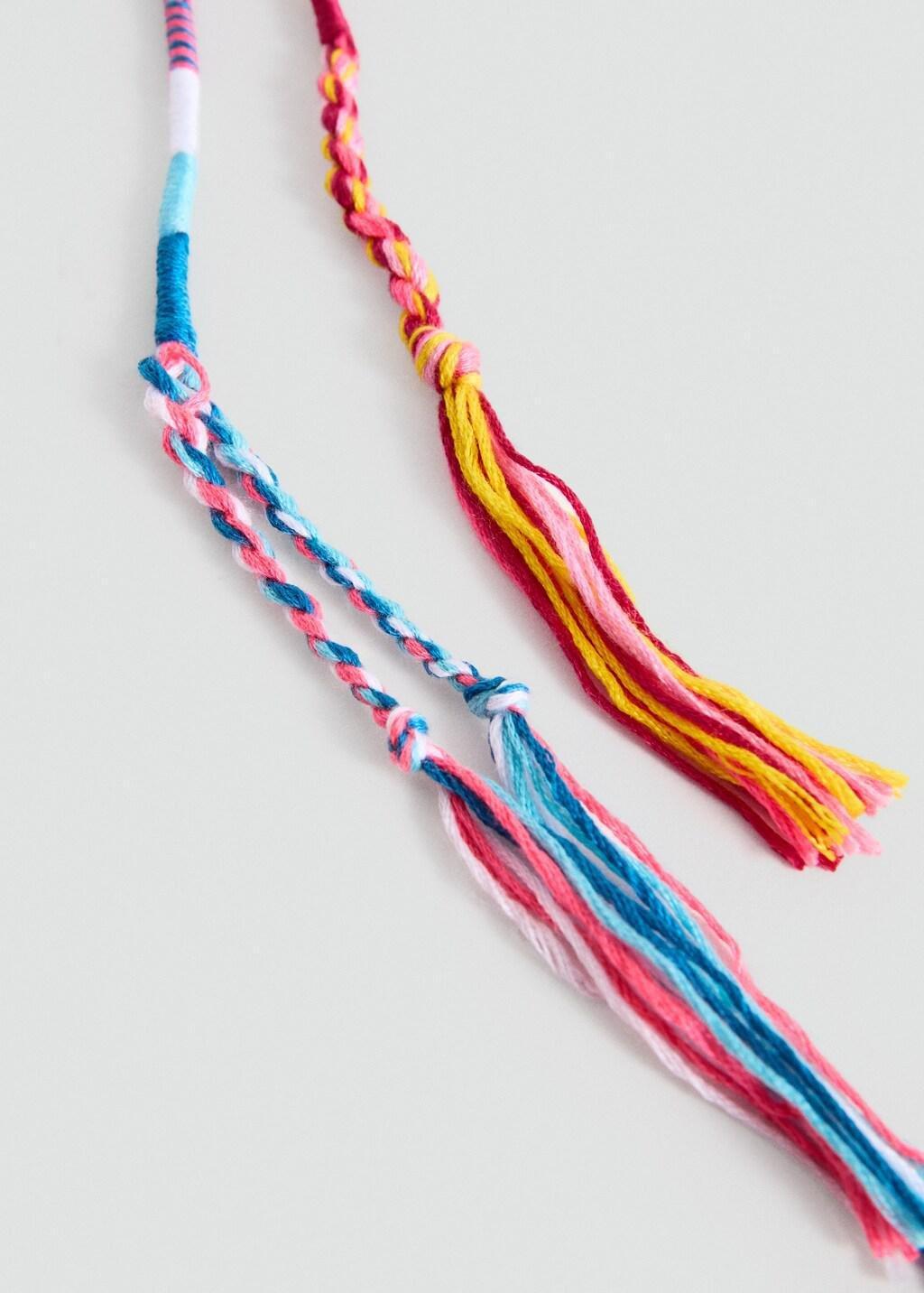 Pink Braided Hair Barrette, Set Of 2, , Kids Girls, Pink, medium