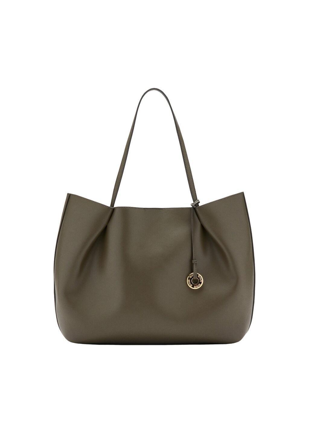 Khaki Large Shopper Bag, Beige - Khaki, large image number 3