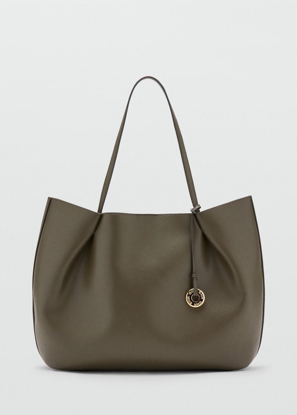 Khaki Large Shopper Bag, Beige - Khaki, large image number 4
