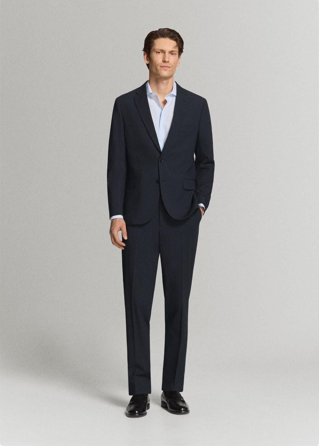 Blue London Regular-Fit Suit Jacket, Navy, large image number 0