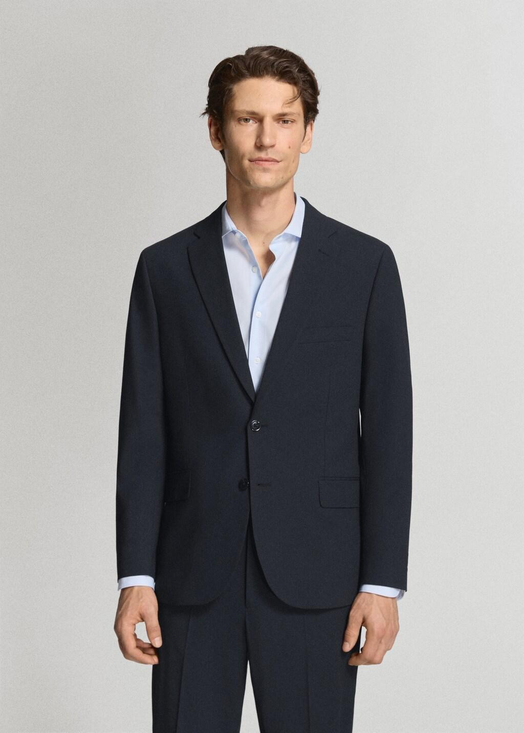 Blue London Regular-Fit Suit Jacket, Navy, large image number 3
