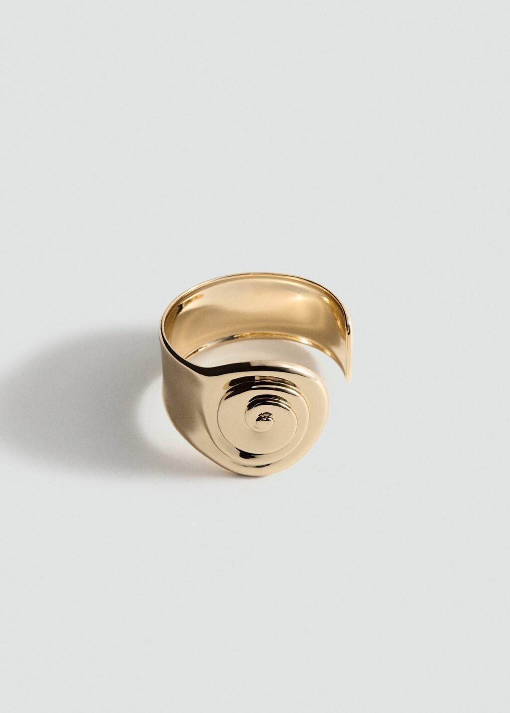 Gold Spiral Rigid Bracelet, 0201_OR, large image number 4