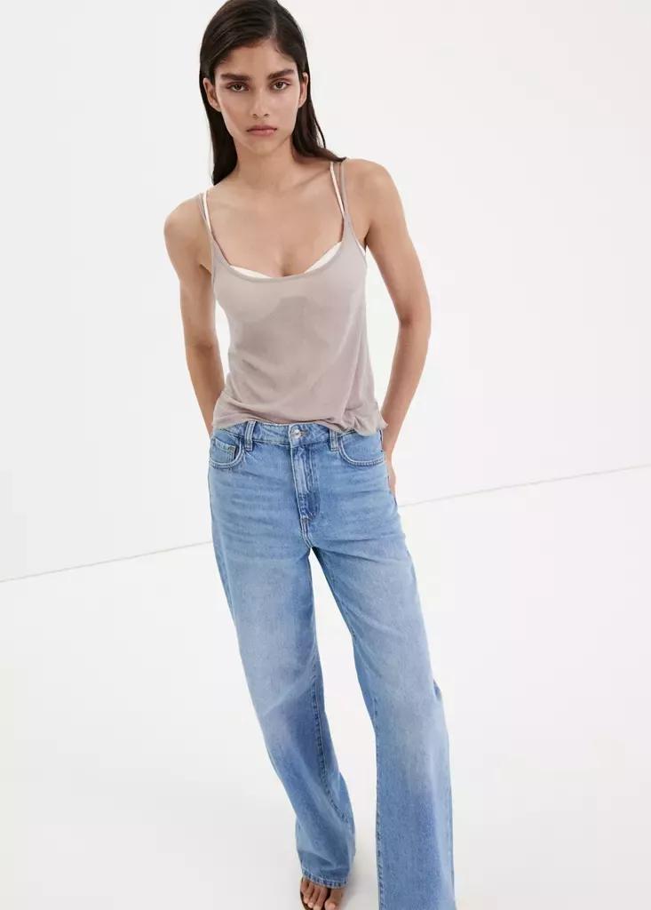BLUE Danila high-waisted wide leg jeans, Women, Open Blue, medium