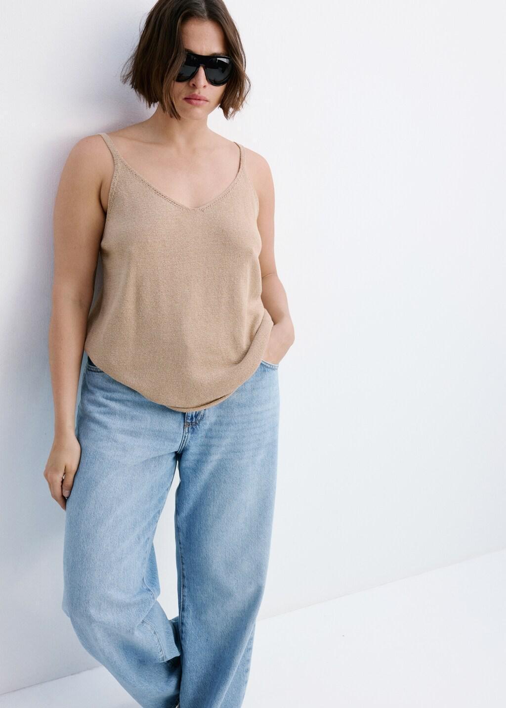 BLUE Danila high-waisted wide leg jeans, Women, Open Blue, large image number 6