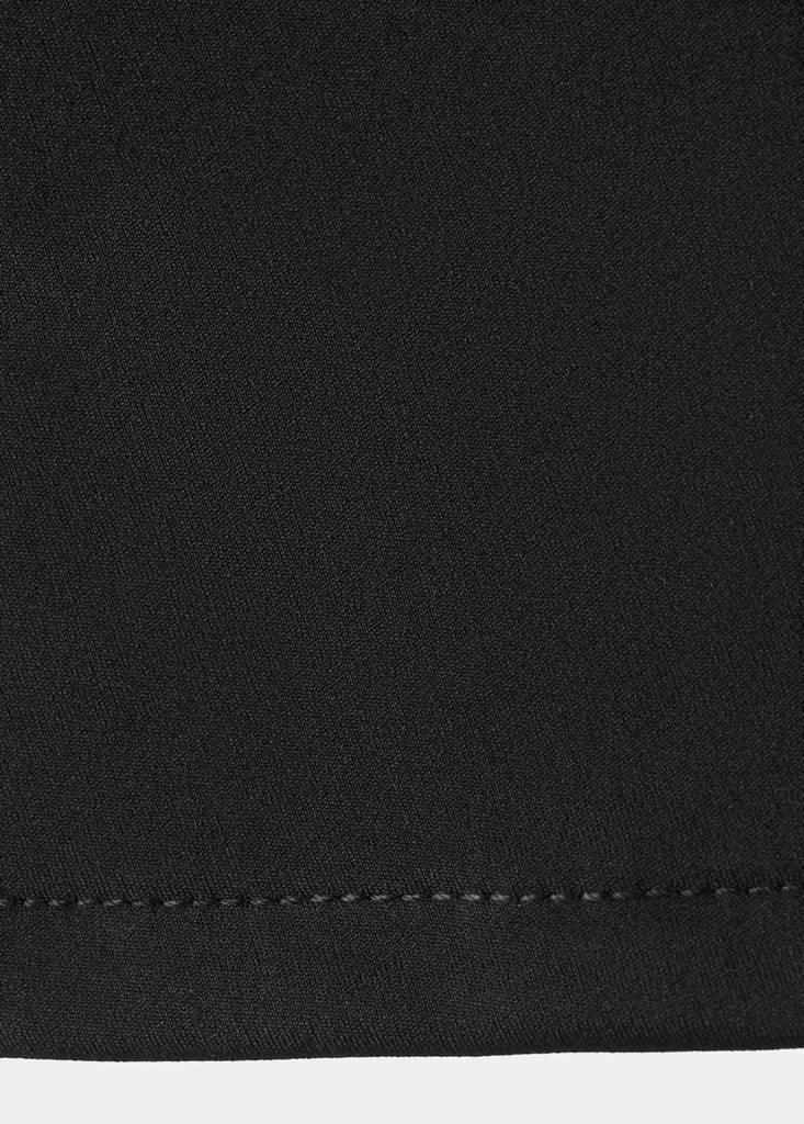 Black Fitted V-Neck Top, Black, large image number 13