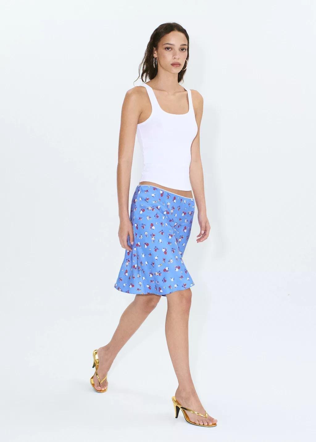 White Fitted Tank Top, White, large image number 0