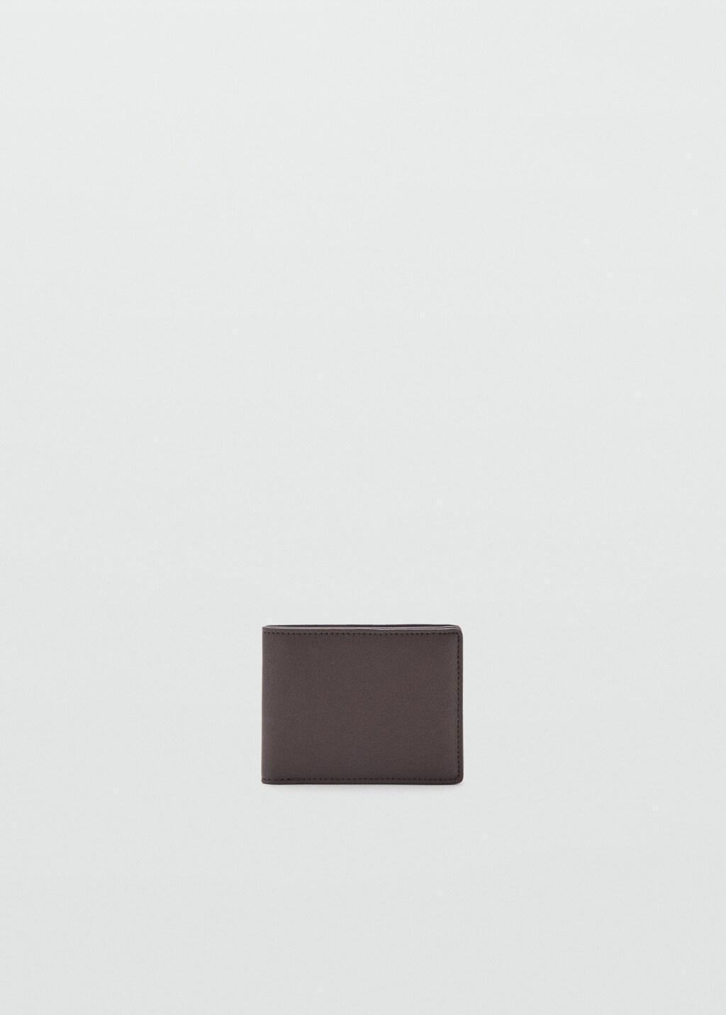 Brown Wallet With Embossed Effect, Brown, large image number 3