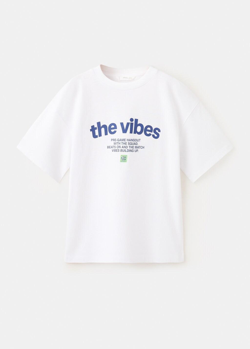 White Oversized Printed Cotton T-Shirt, Kids Boys, White, large image number 6