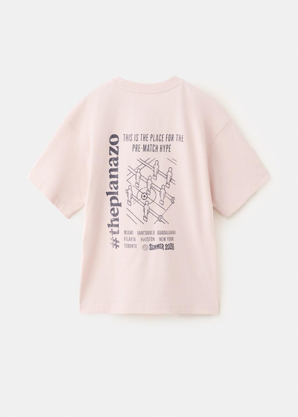 Pink Oversized Printed Cotton T-Shirt, Kids Boys, Pink, large image number 2