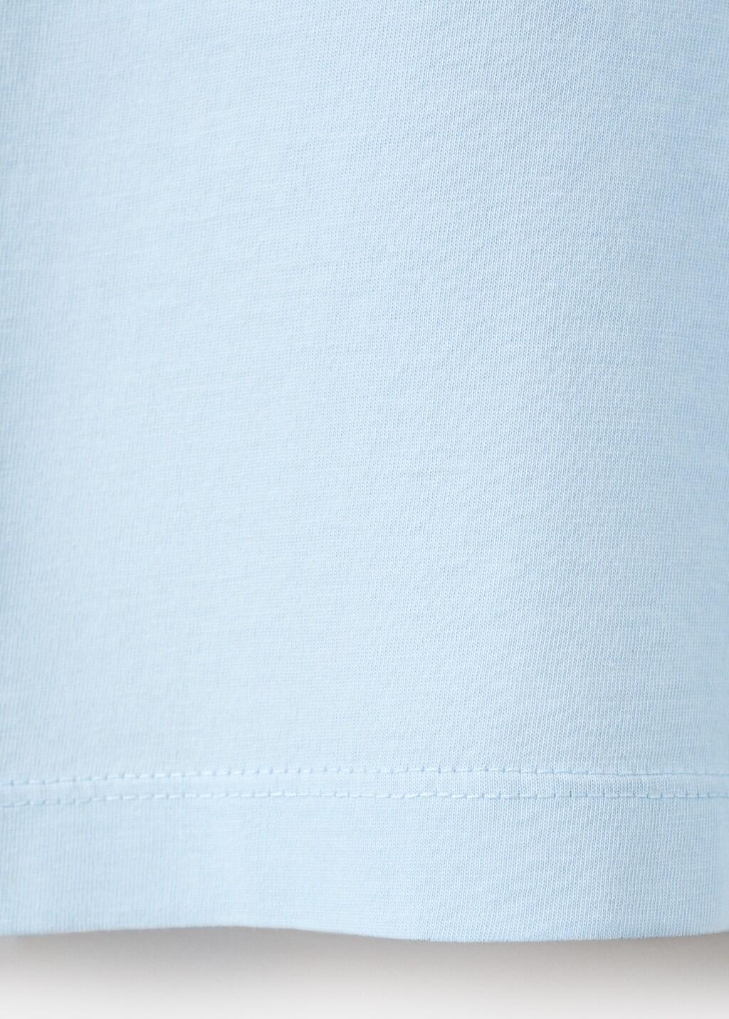 Blue Lt Pastel Plain 100% Cotton Polo, Light-Pastel Blue, large image number 5