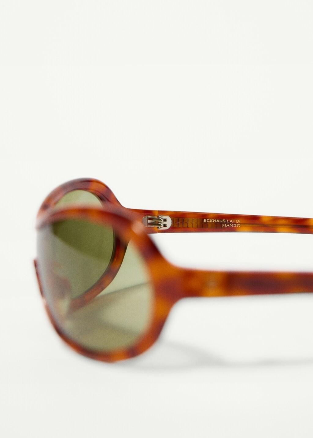 Brown Tortoiseshell Effect Frame Sunglasses, Dark Brown, medium