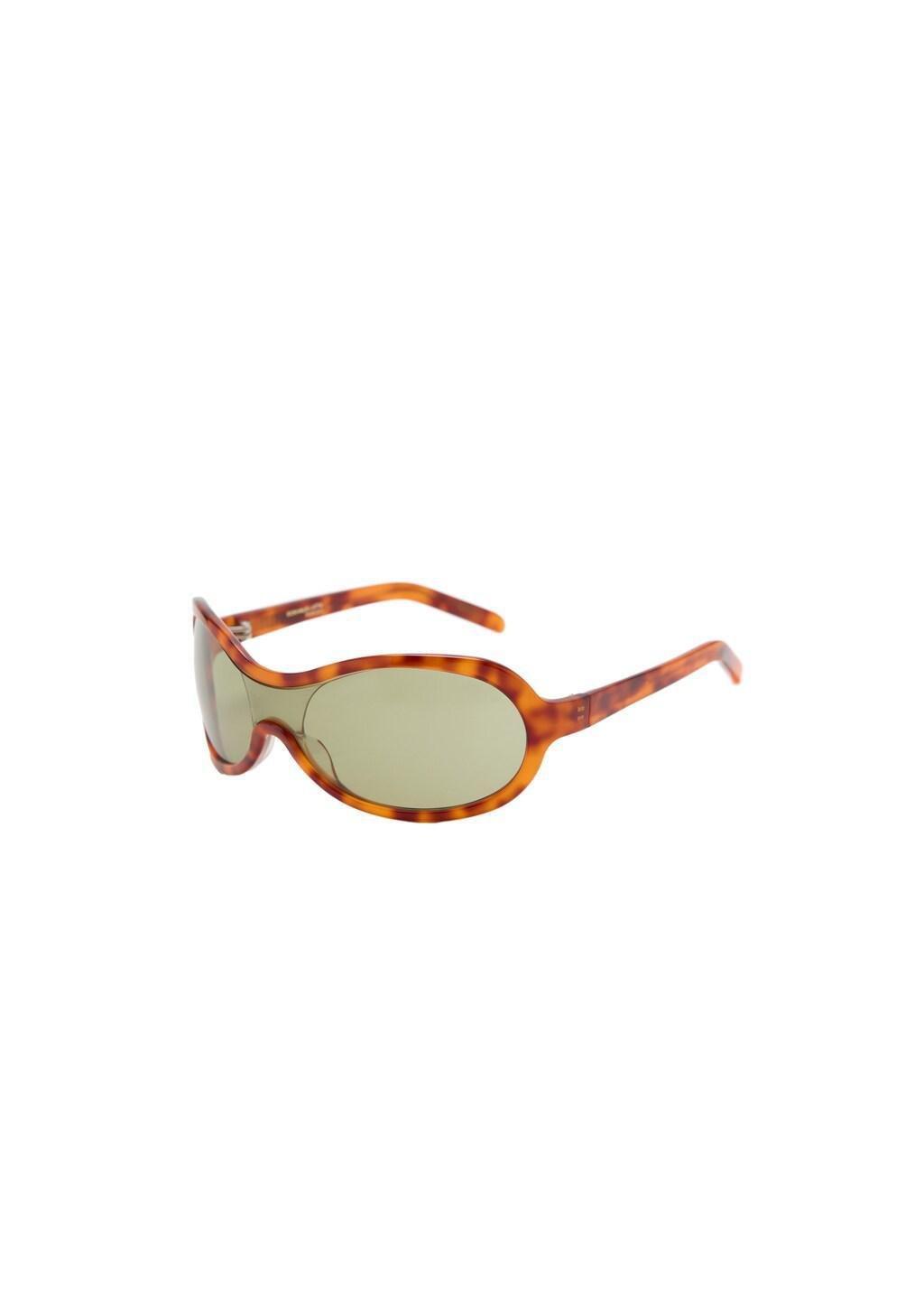 Brown Tortoiseshell Effect Frame Sunglasses, Dark Brown, large image number 3