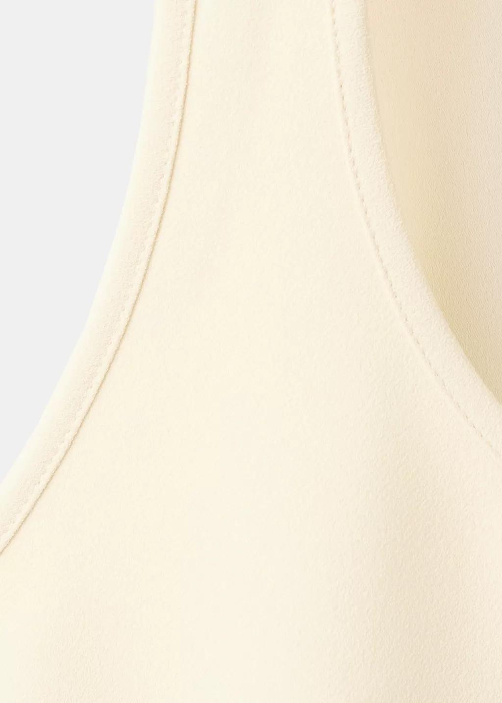YELLOW Round neck crop top, Yellow, large image number 1