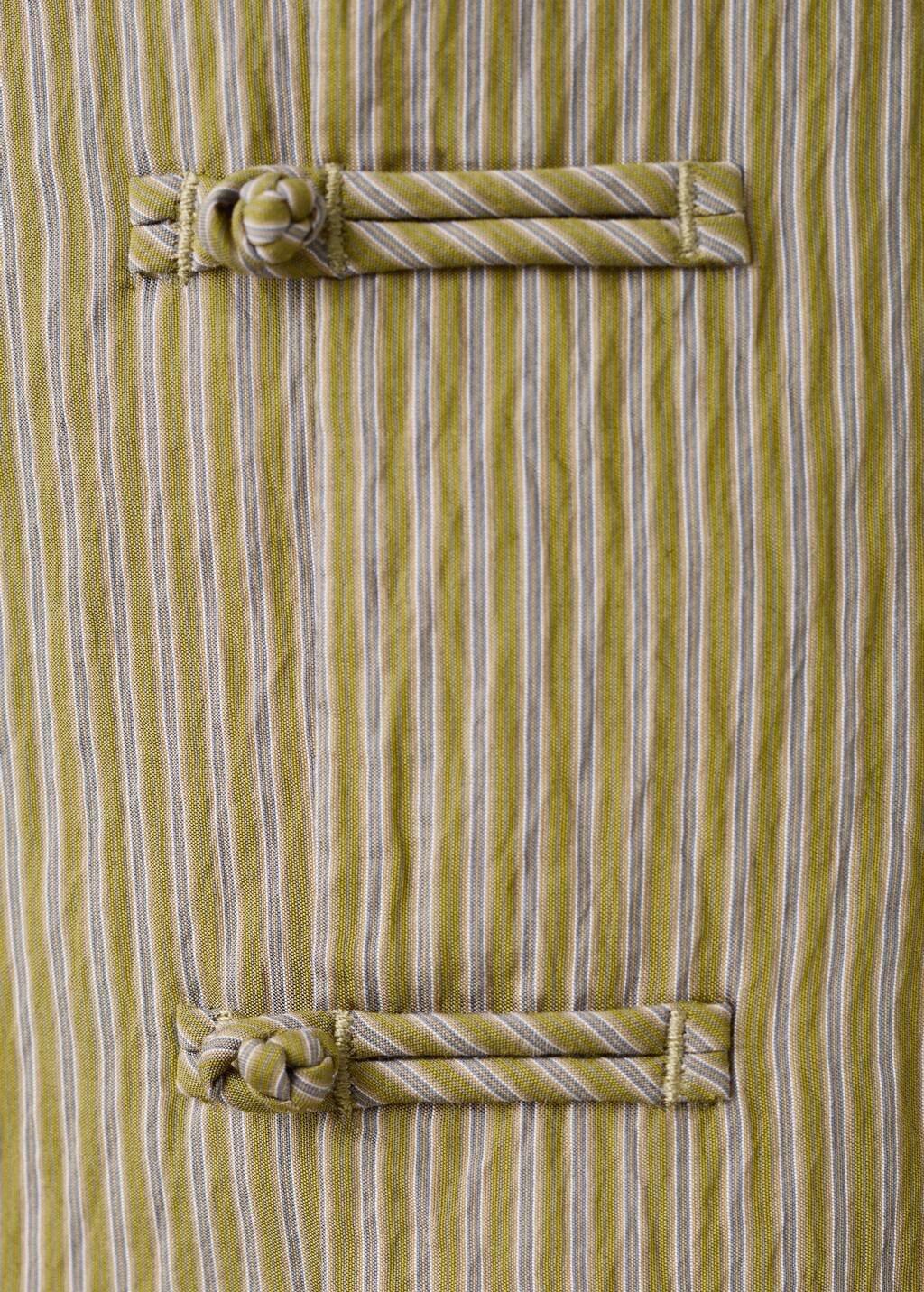 Green Alamar Striped Gilet, Green, large image number 1