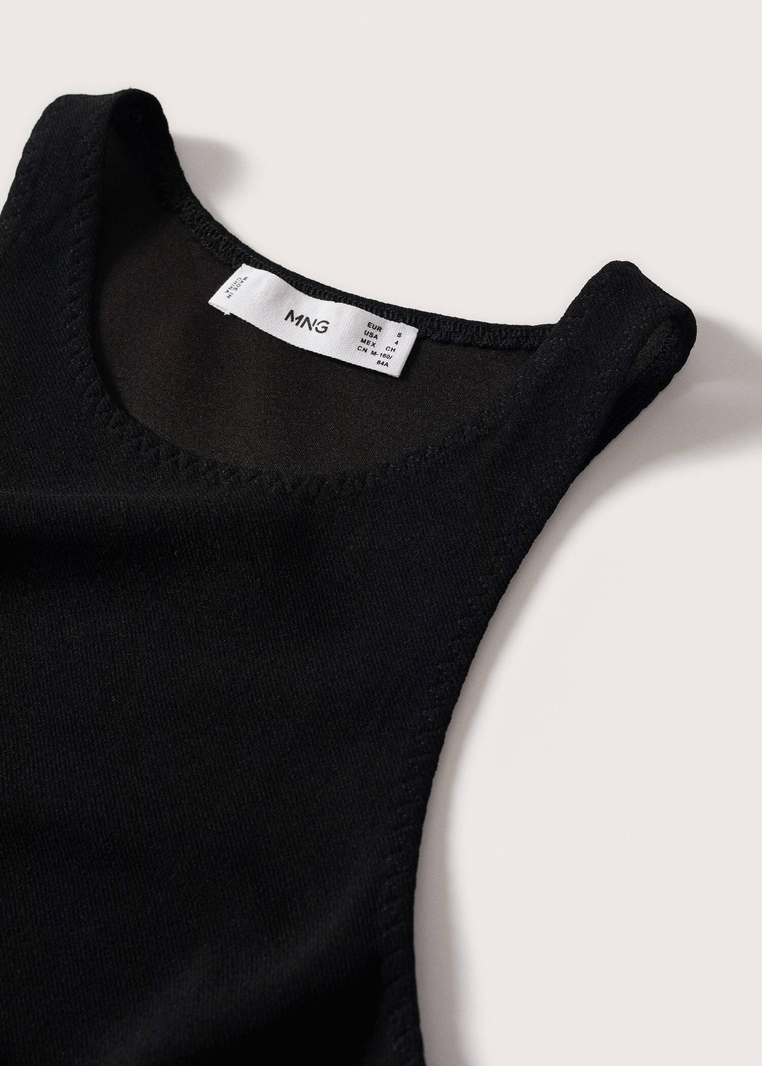 black Cut-out bodycon dress, , large image number 9