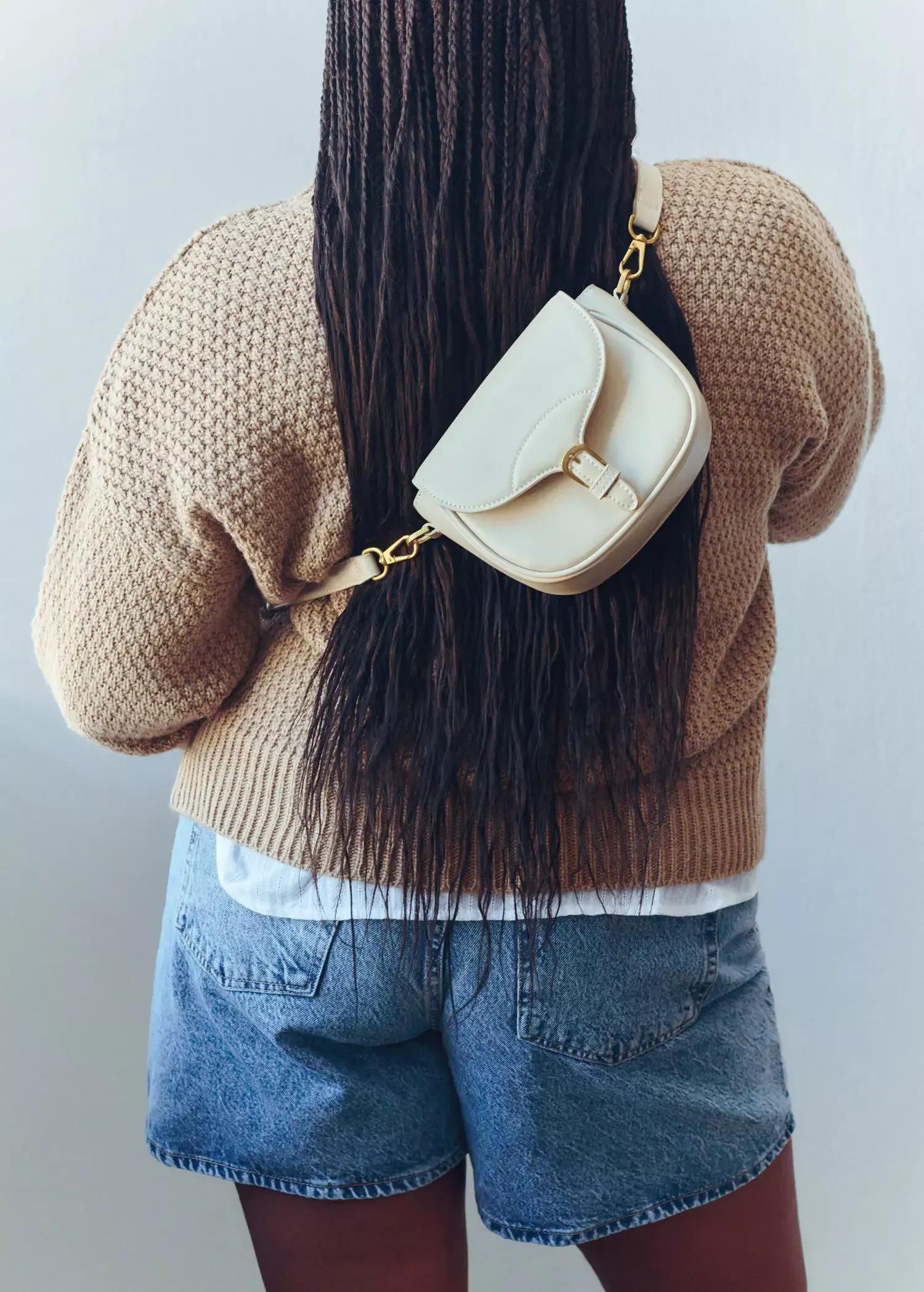 light beige Flap crossbody bag, , large image number 4