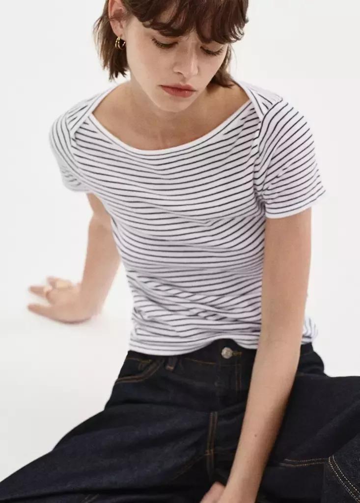 NAVY Short-sleeved fine-knit sweater, Navy, large image number 0