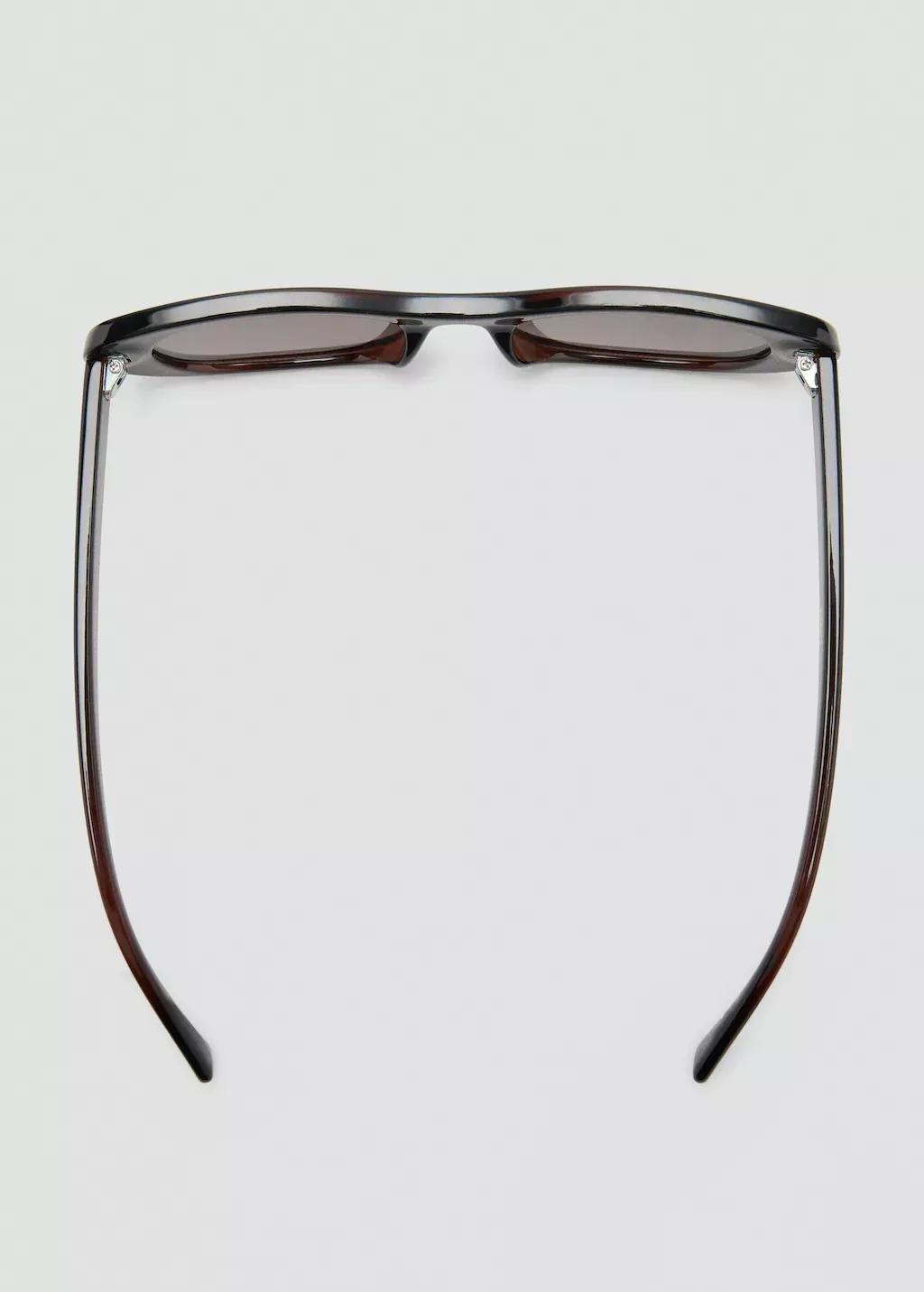 Brown Oval Acetate Sunglasses, Brown, large image number 1