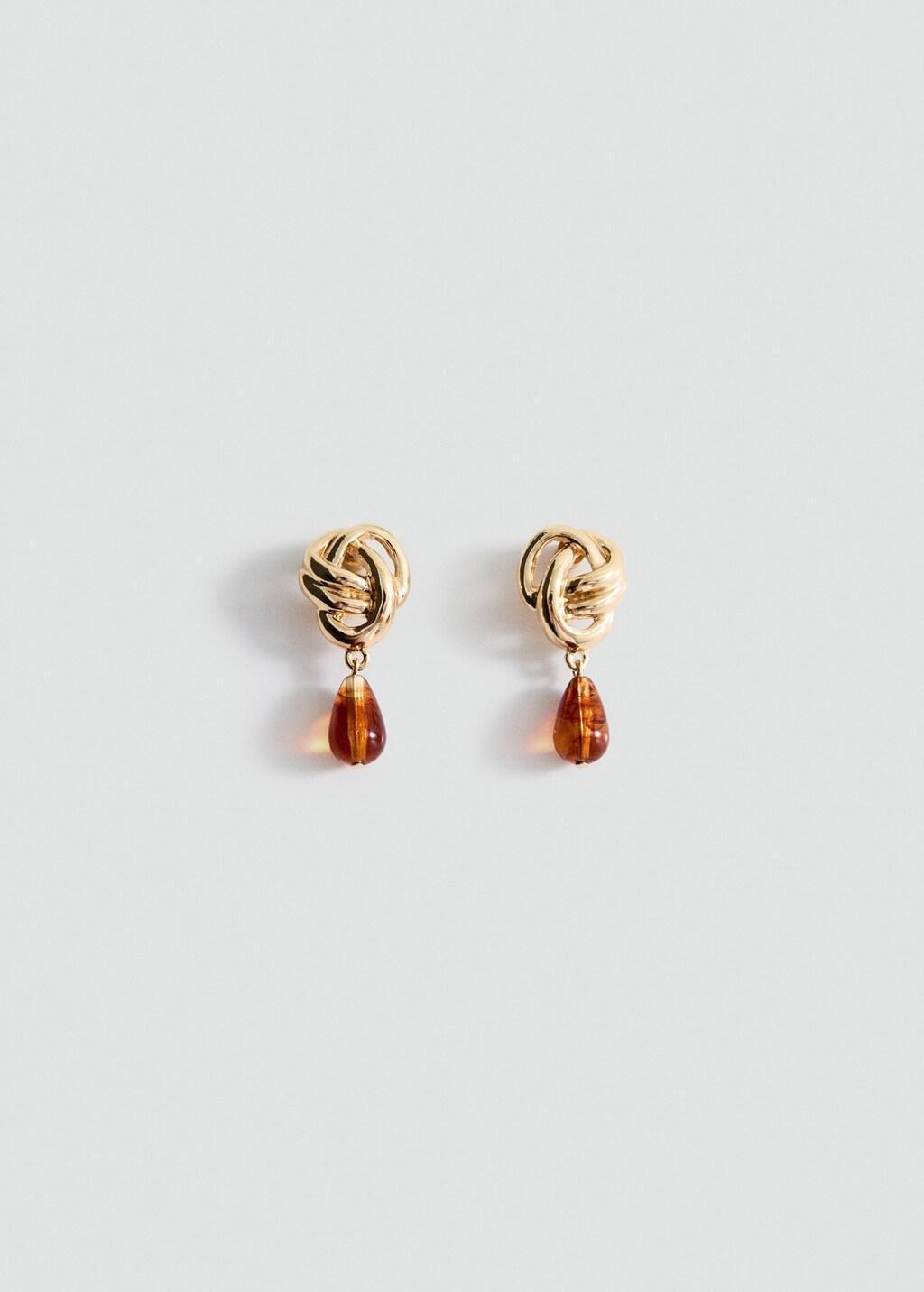 GOLD Drop earrings, Gold, large image number 3