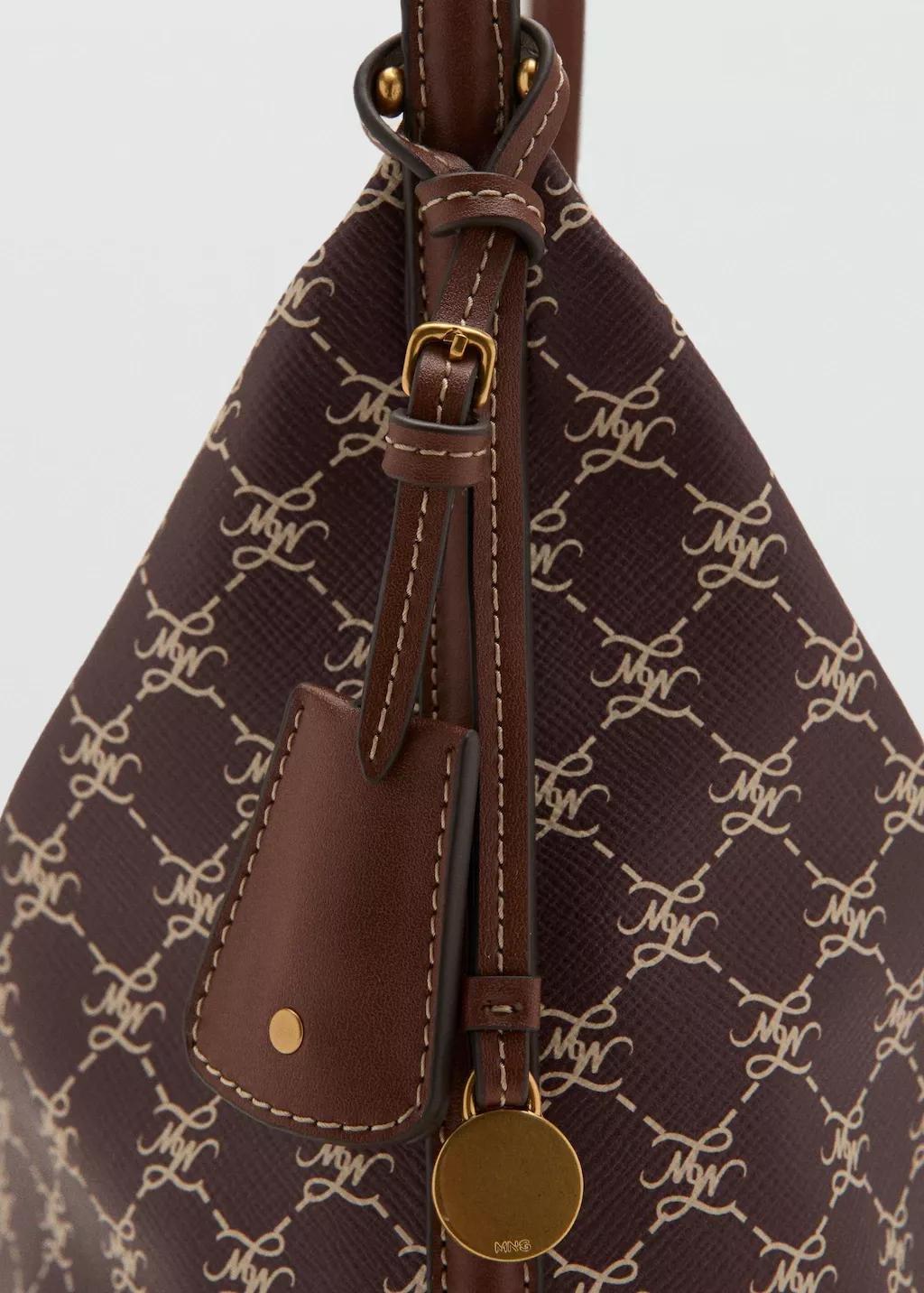 Burgundy Medium Logo Shoulder Bag, Dark Red, large image number 1