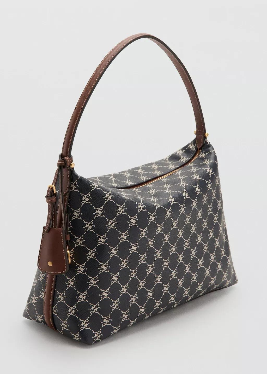 Blue Small Logo Shoulder Bag, Navy, medium